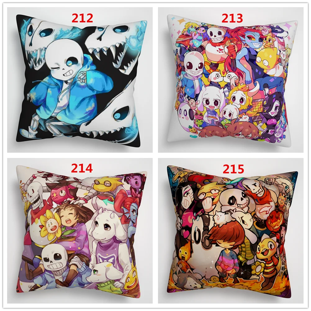 Suef Аниме Манга Undertale аниме двусторонний чехол для подушки 16x16 дюймов 40x40 см