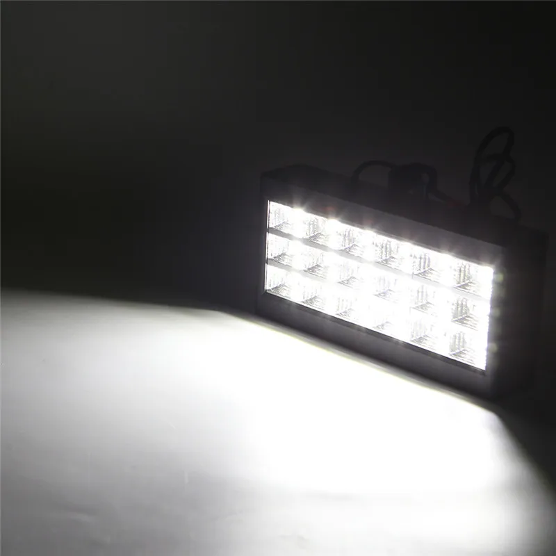 HNGCHOIGE 18 светодиодный RGB/белый светильник-проектор стробоскоп светильник для DJ Club Disco KTV вечерние шоу US/EU Plug 0-25W - Цвет: white