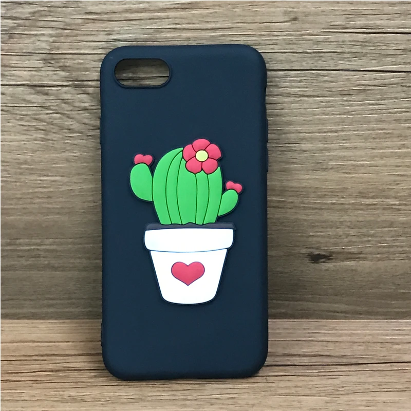3D Cactus Cartoon 5.5'' Fitted Cases for Xiaomi Redmi Note 5A Dirt-resistant Matte Tpu Coves Mobile Phone Bags | Мобильные