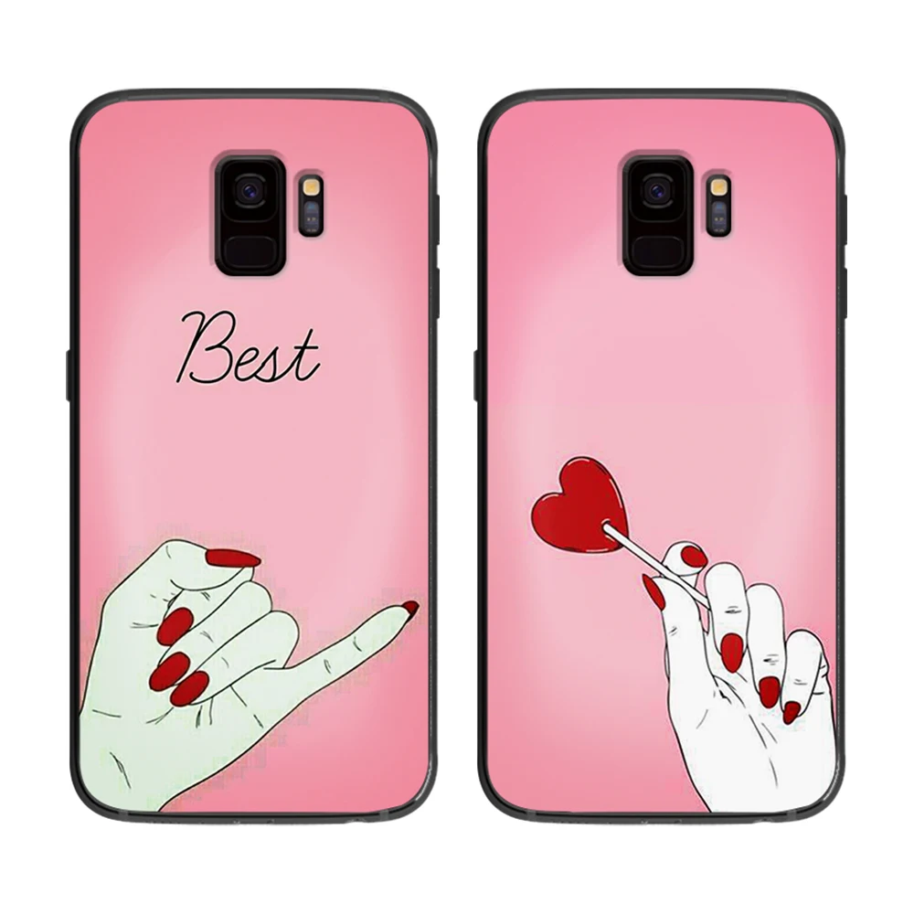Сексуальные губы красный лак для ногтей мягкий чехол телефона samsung Galaxy S6 S7 S8 S9 S10e