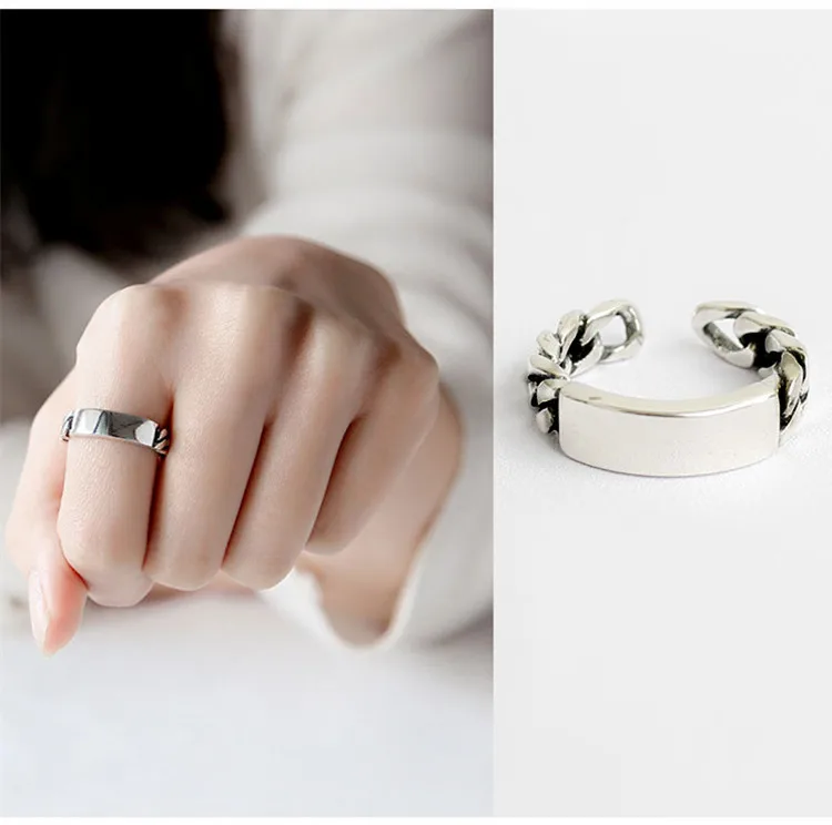 Модные гладкие кольца в стиле ретро для женщин эффектные ювелирные изделия