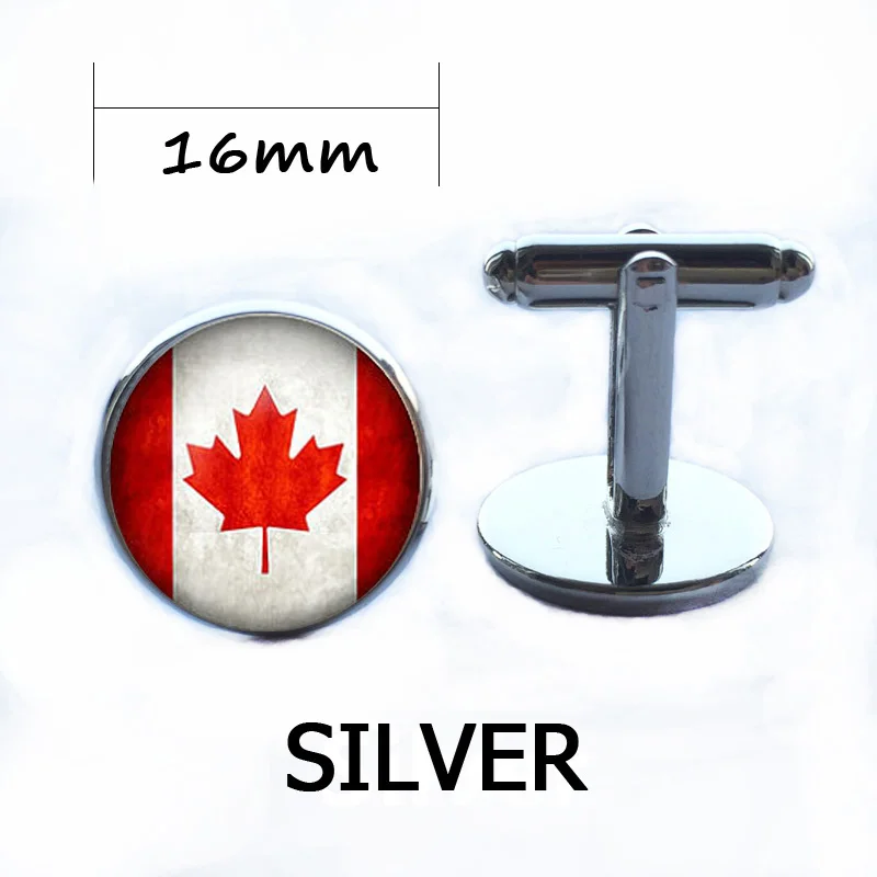 Винтажные всемирно символические запонки с изображением флага брендовые