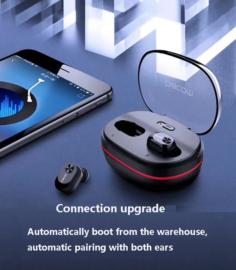 Dacom K6H Pro СПЦ туры беспроводные наушники Bluetooth BT5.0 мини крючок для сережки наушники с 1100 мАч коробка спортивные наушники