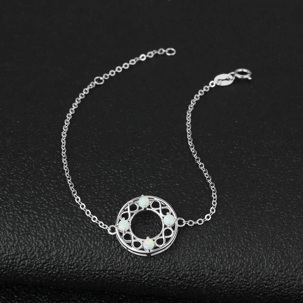 Женский браслет из серебра 925 пробы с молочным опалом|bracelets for|sterling silver bracelet925 sterling