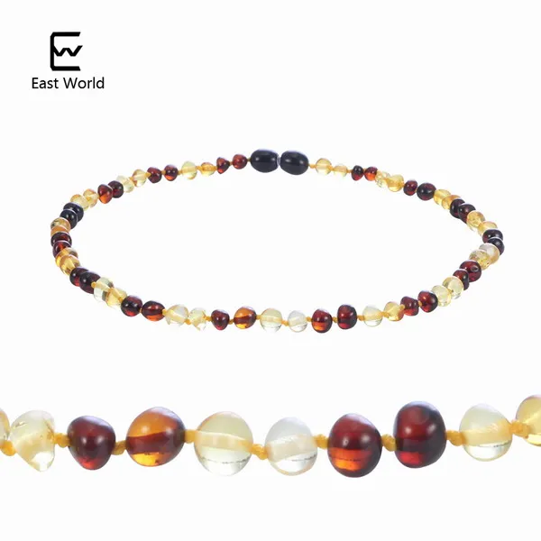 gold with cherry 1 HAOHUPO, 16 цветов, янтарный браслет для прорезывания зубов/ожерелье для ребенка, взрослого, Протестировано в лаборатории, Аутентичные, 8 размеров, Натуральный Янтарный камень, Женские Ювелирные изделия - Цвет камня: gold with cherry 1