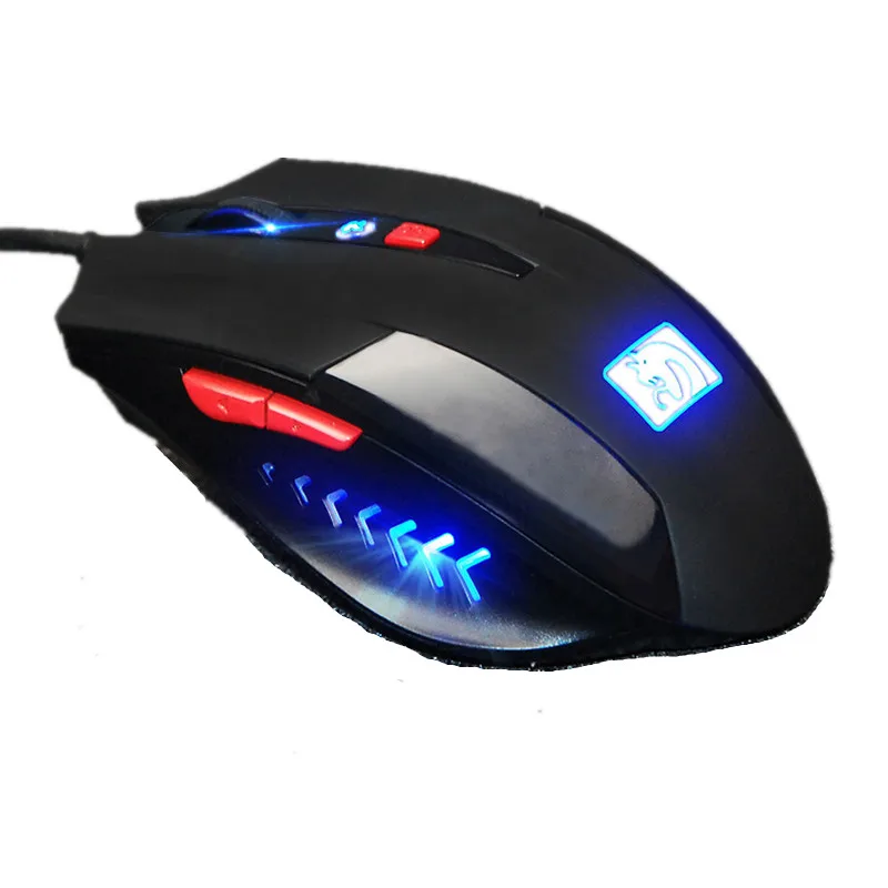 Профессиональная Проводная игровая мышь 6 Bottons 2000 точек/дюйм LED Gamer для ПК