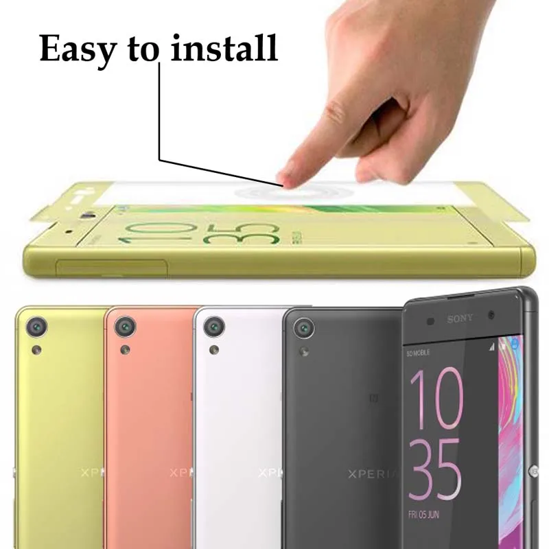 Для Sony Xperia XA экранная печать закаленное стекло для F3111 F3112 изогнутая поверхность