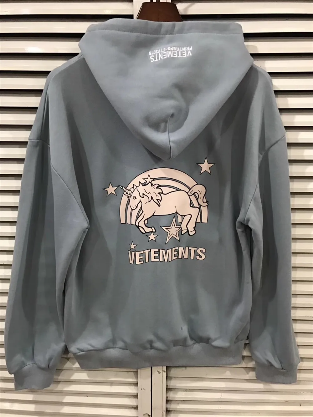 Женские и мужские толстовки с единорогом Vetements в стиле хип хоп пуловер оверсайз