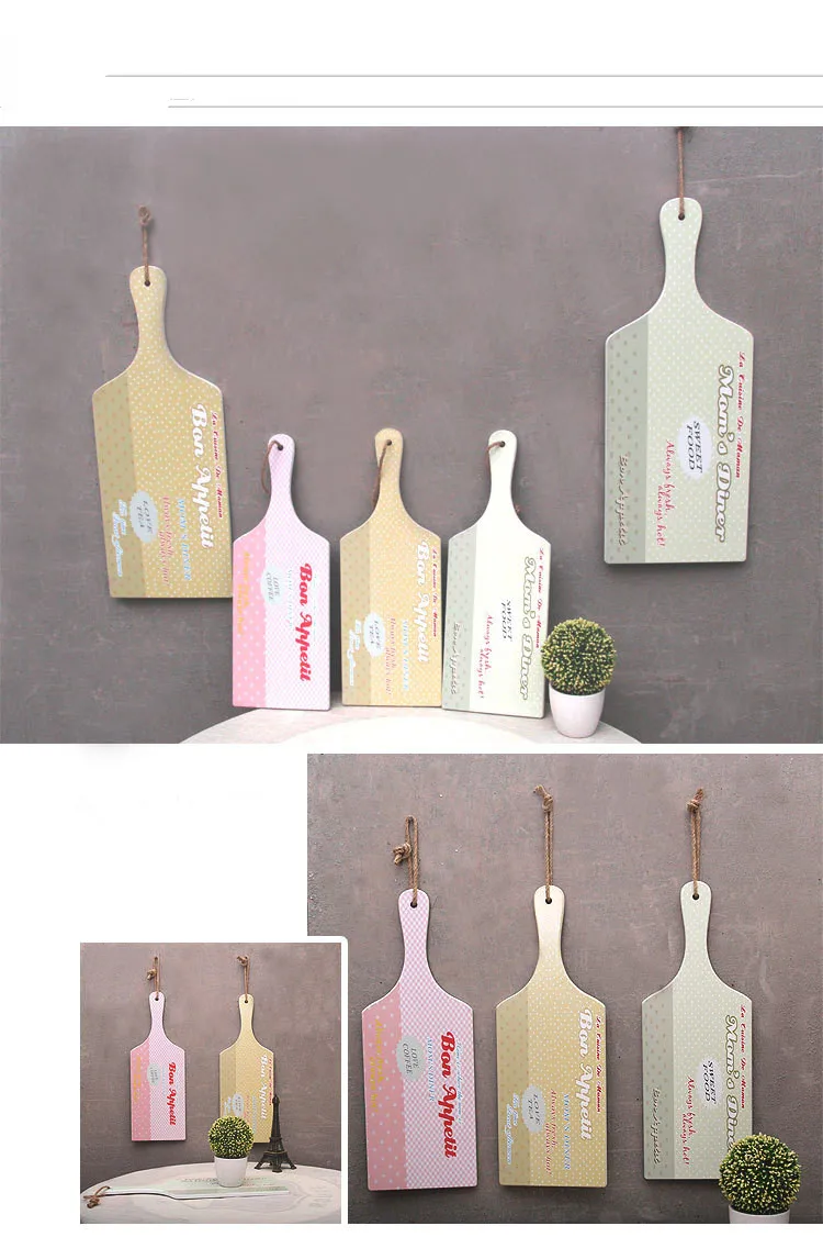 1PC 44x15.8CM Wooden Pizza Board Baking Tray Stone Cutting Platter Cake Bakeware Tools Hanging Decoration ME 020 | Дом и сад
