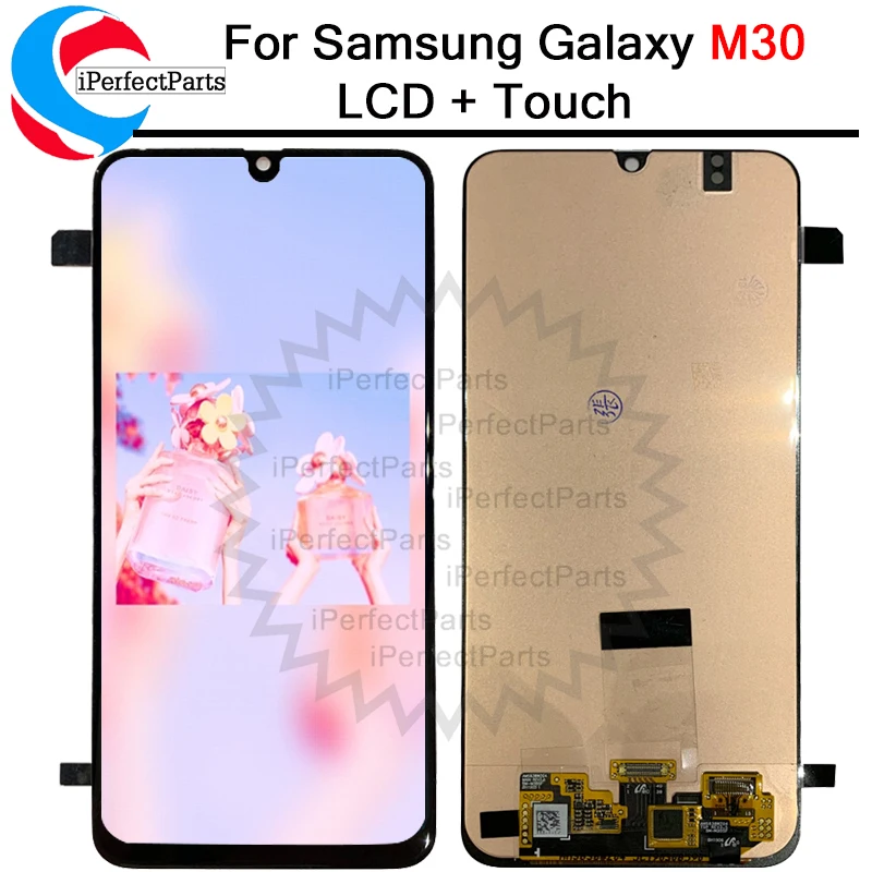 Super amoled для samsung Galaxy M30 M305F ЖК-дисплей кодирующий преобразователь сенсорного экрана в сборе Замена для samsung M30 lcd