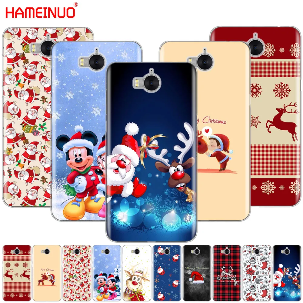 Hameinuo Рождеством Санта Клаус олень сотовый телефон чехол для Huawei Honor 3C 4x 4C 5C 5X6 7 Y3 Y6 Y5 2 II Y560