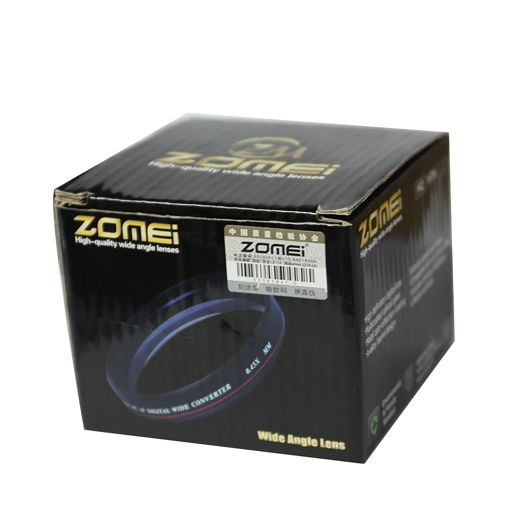 Zomei 40,5 49 52 55 58 62 67 72 77 мм 0.45x Широкий формат объектива для Cannon D5000 D5100 D3100 D7000 D3200 D80 D90 D3200 Камера объектив