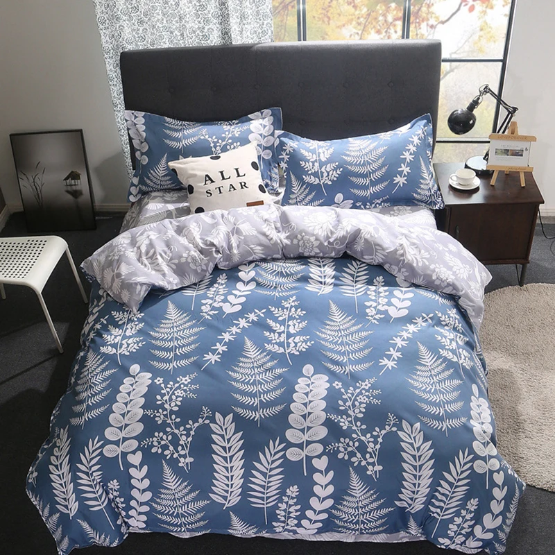 Оригинальное одеяло с листьями пододеяльник Комплект постельного белья для