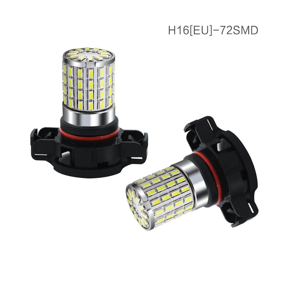 10 шт. H11 9005 9006 HB3 HB4 H16 5202 светодиодные лампы сверхъярсветодиодный 72SMD 3014