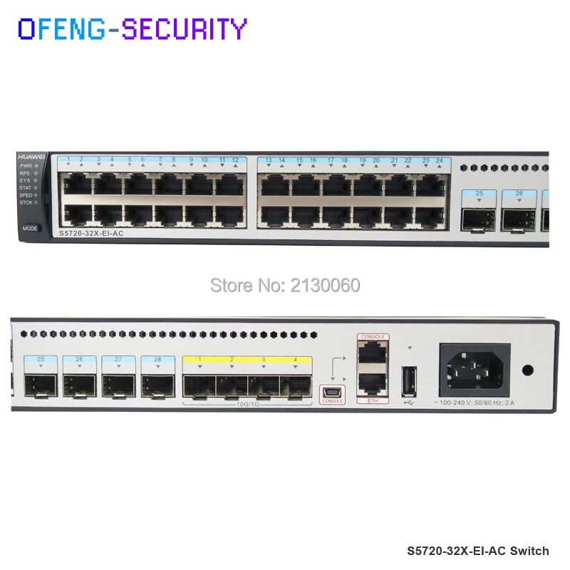 Оригинальный коммутатор Huawei 24 порта с портами sfp S5720 32X EI AC|eis| |