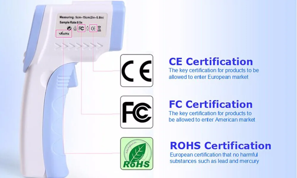 Детские Взрослых Цифровой Termomete Инфракрасный Лоб Термометр Тела Пистолет