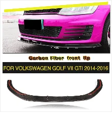 Углеродное волокно передний бампер спойлер сплиттеры для VW Golf 7 VII MK7 GTI Бампер