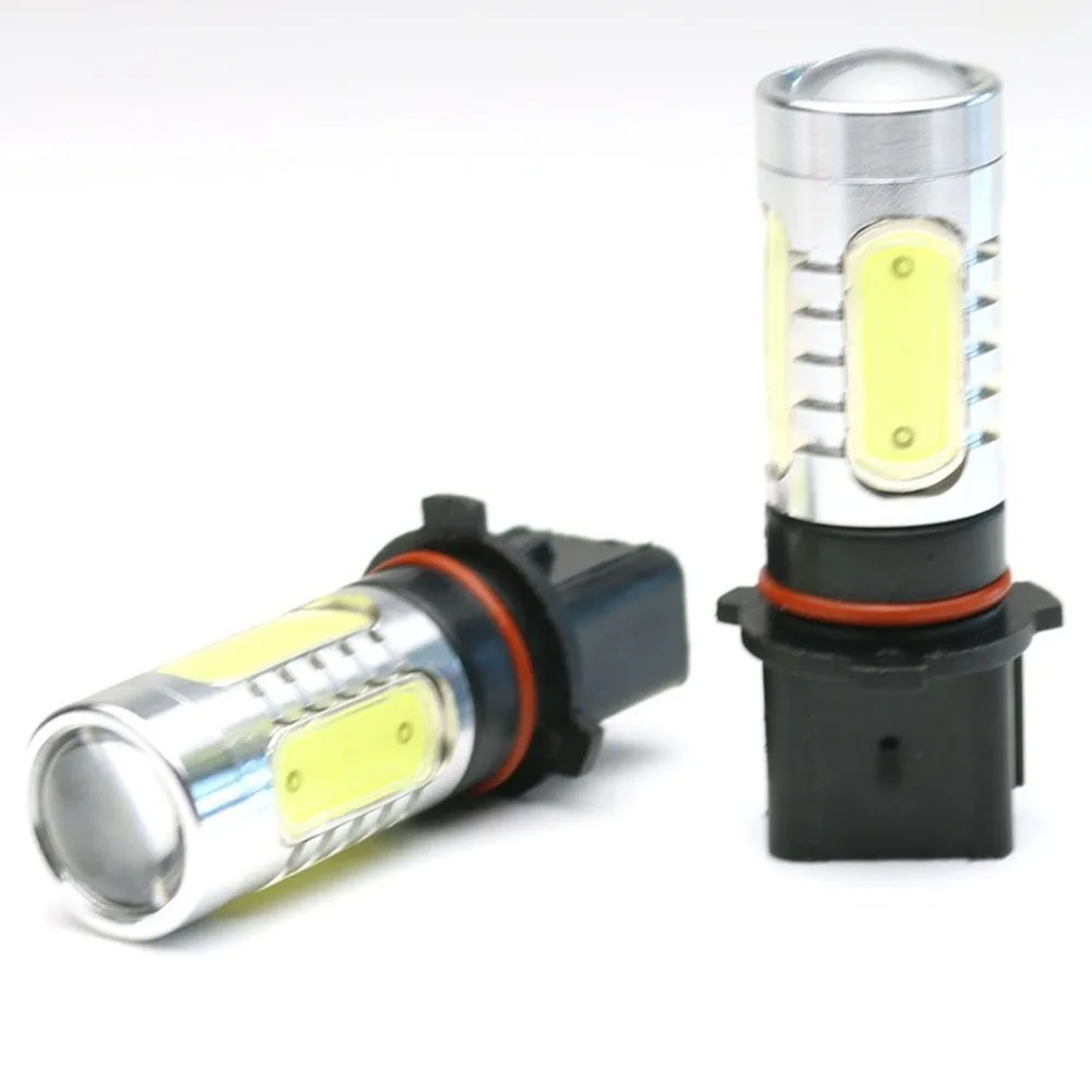 2 шт. белый CREE чипы светодиодный высокое Мощность P13W COB DRL Противотуманные фары для