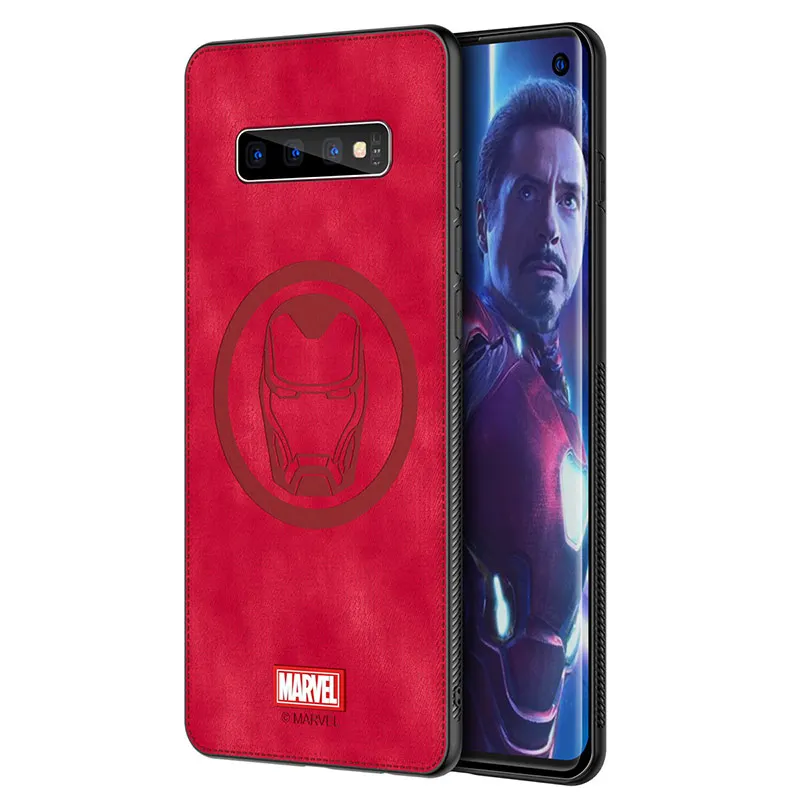 Coque Марвел Тор чехол для телефона для samsung Galaxy S10e Капитан Америка ткань Противоударный задняя крышка для Galaxy S10 Plus - Цвет: iron Man