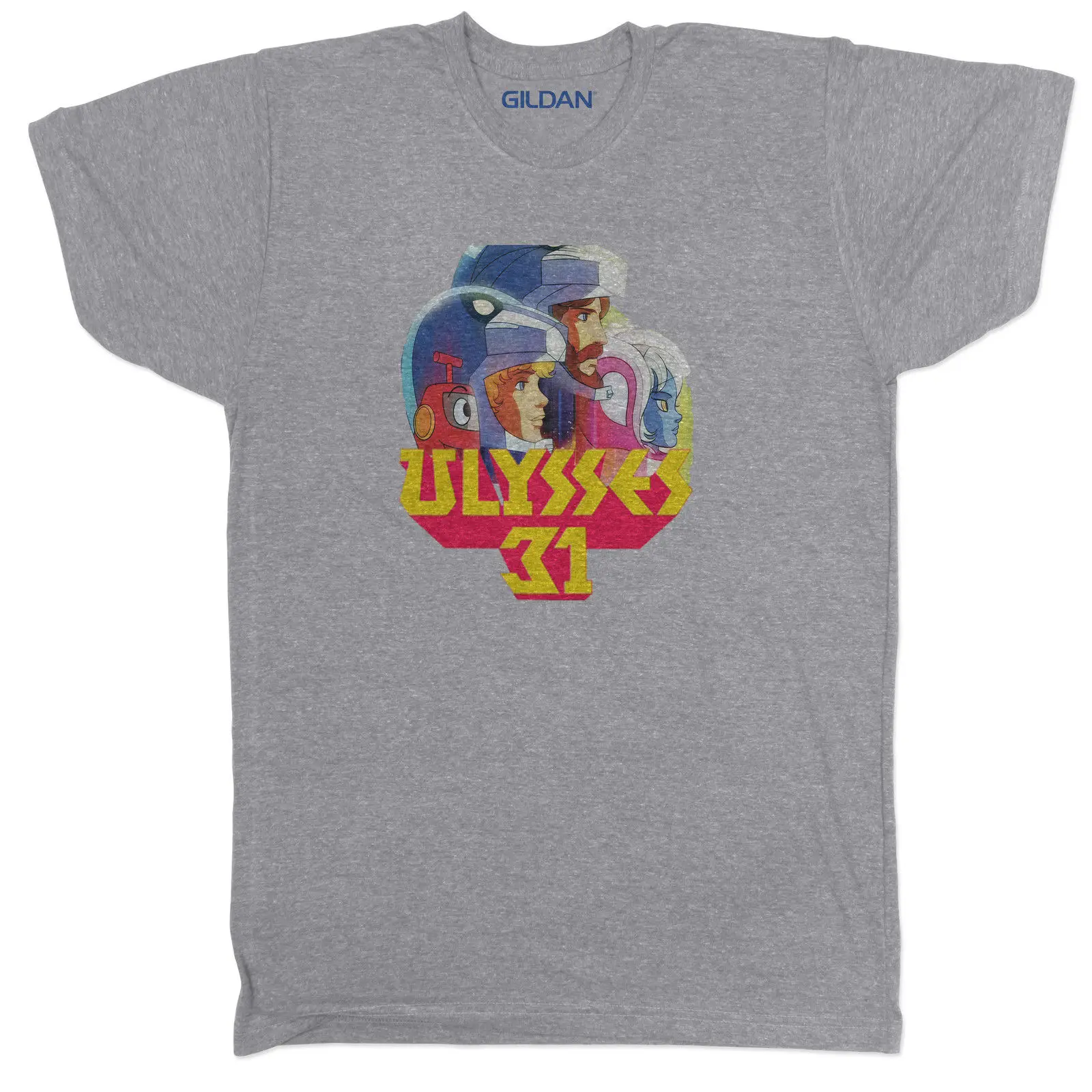 Ulysses 31 Детская футболка с рисунком 90 s 80 Ретро стиль классический Tumblr ТВ кино серая