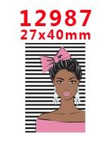 12987 30 шт мультфильм персонаж плоское украшение из смолы PR 12458 - Цвет: 12987