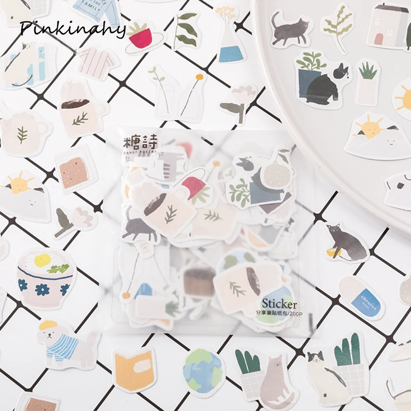 Милые воспоминания Мини бумажные наклейки украшения Diy Дневник Ablum Скрапбукинг