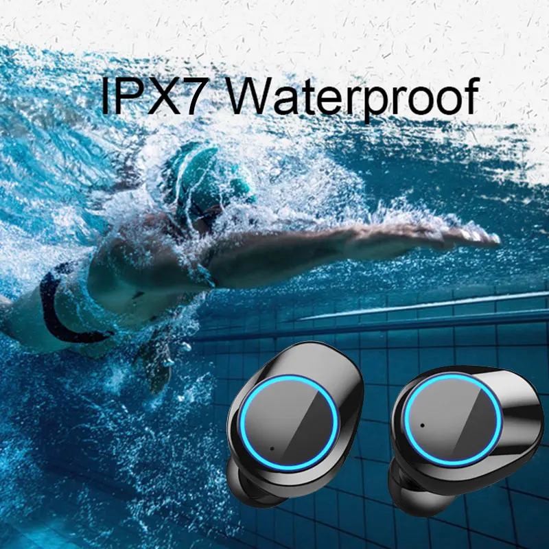 Bluetooth 5,0, беспроводные наушники, IPX7, водонепроницаемые наушники для плавания, супер бас, HiFi, Bluetooth гарнитура для Meizu, sony, iPhone 7, 8, 6