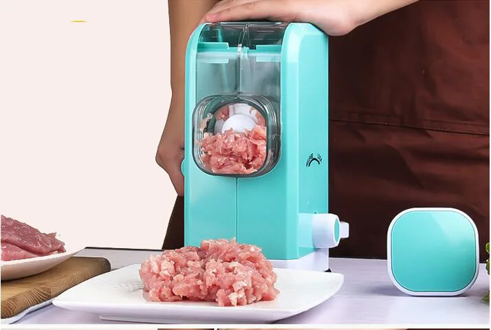 

Manual Mixer Stainless Steel Blade High Quality Multi-function Meat Grinder Rotary Machine Kitchen Meat Grinder 3
