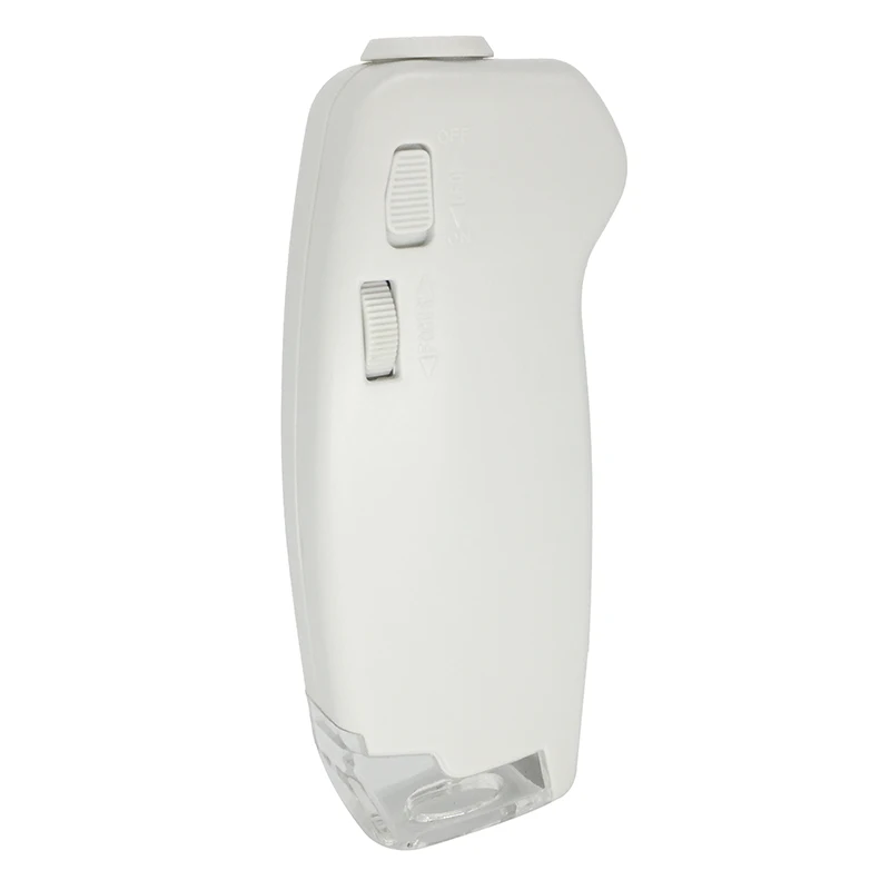 80x Монокуляр микроскоп с источником света и чтения Scale подарок увеличительное