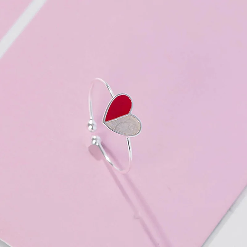 Женское кольцо для влюбленных чистое серебро студенческое ювелирное изделие