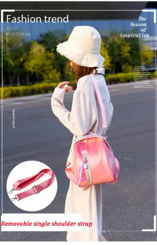 Женский рюкзак из искусственной кожи на плечо школьный с защитой от кражи