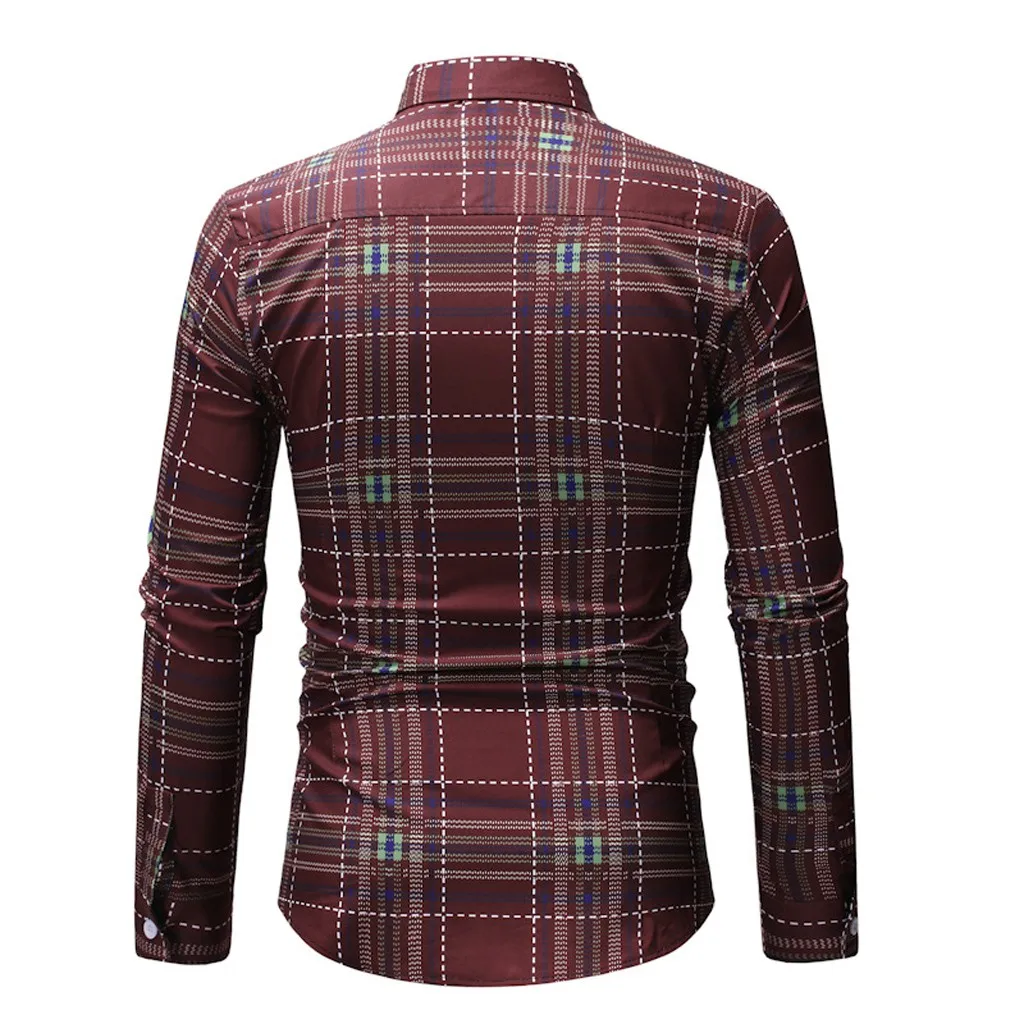 2019 Для мужчин s на весну и зиму Camisa Masculina Формальные Повседневное короткий рукав