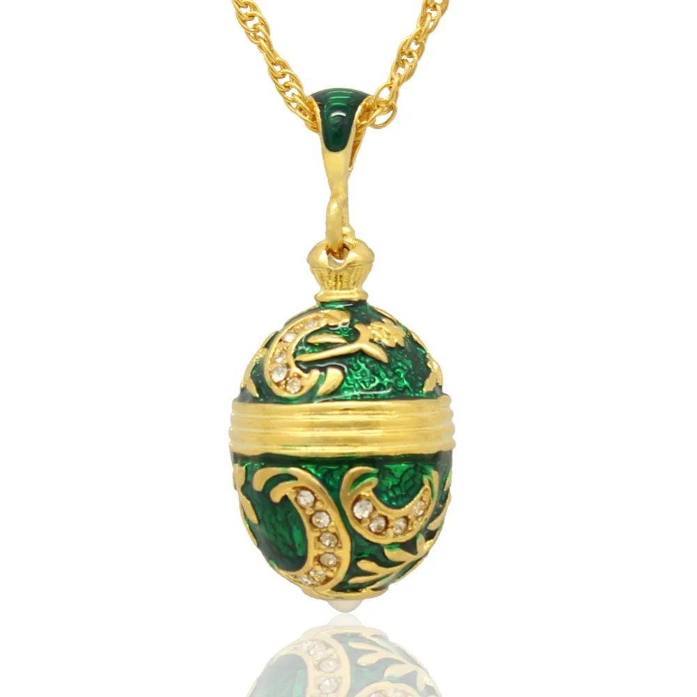 

necklace orange enamel egg pendant necklace flowers Russia, Easter gifts