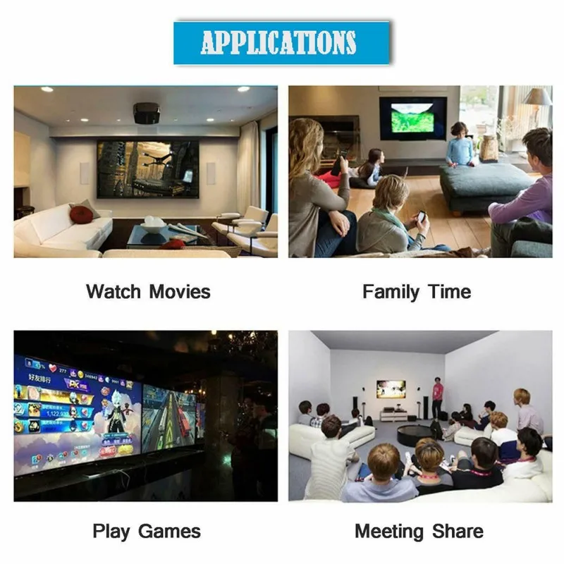 USB to HDMI Mirror Cast Cable with Audio MHL for iPhone iPad Lighting Android Phone to LED TV Micro USB Type C to HDMI