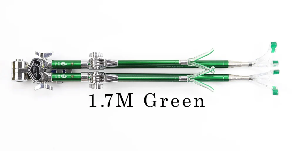 1.7M-Green JOSBY держатель для удочки с регулируемым углом наклона, держатель для удочек, 1,7 м, 1,9 м, 2,1 м, телескопический инструмент для рыбалки, ручной Ro телескопический - Цвет: 1.7M-Green