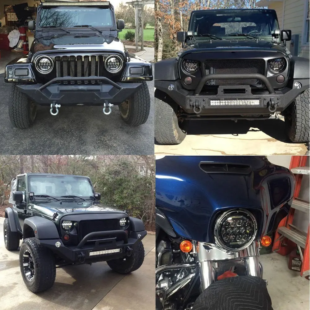 Круглый всего автомобиля светодиодный фары Hi/короче спереди и длиннее сзади) 97 18