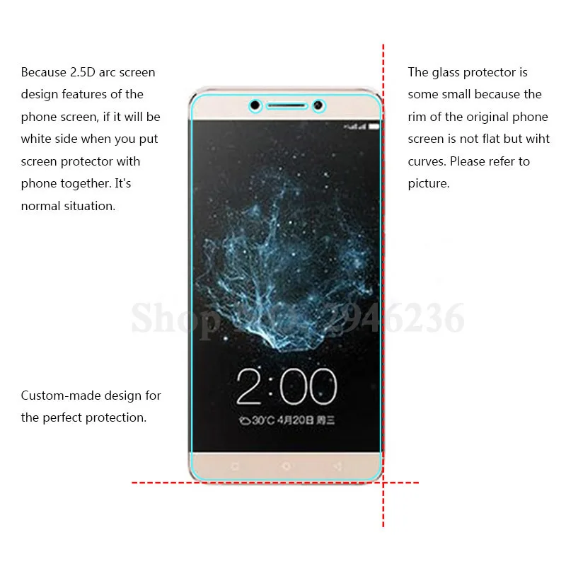 2 шт. с уровнем твердости 9 H закаленное Стекло для LeEco Letv Le 2X527X522X620 S3 X800 Le2 s X520 X621