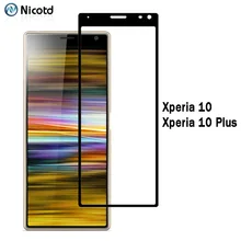 Защитное стекло Nicotd закаленное 2.5D для Sony Xperia 10 Plus X10|Защитные