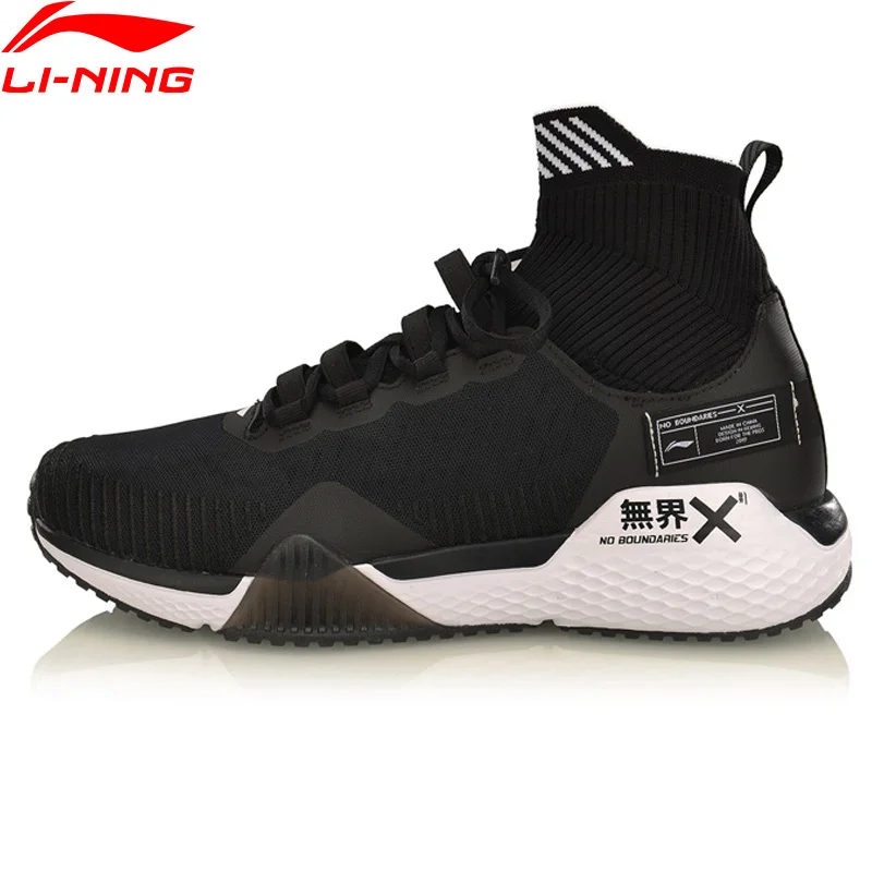 Li-Ning Men NO BOUNDARIES Training Shoes Cushion Mono Yarn Breathable High-Cut LiNing CLOUD Sport Shoes Sneakers AFJP003 YXX048