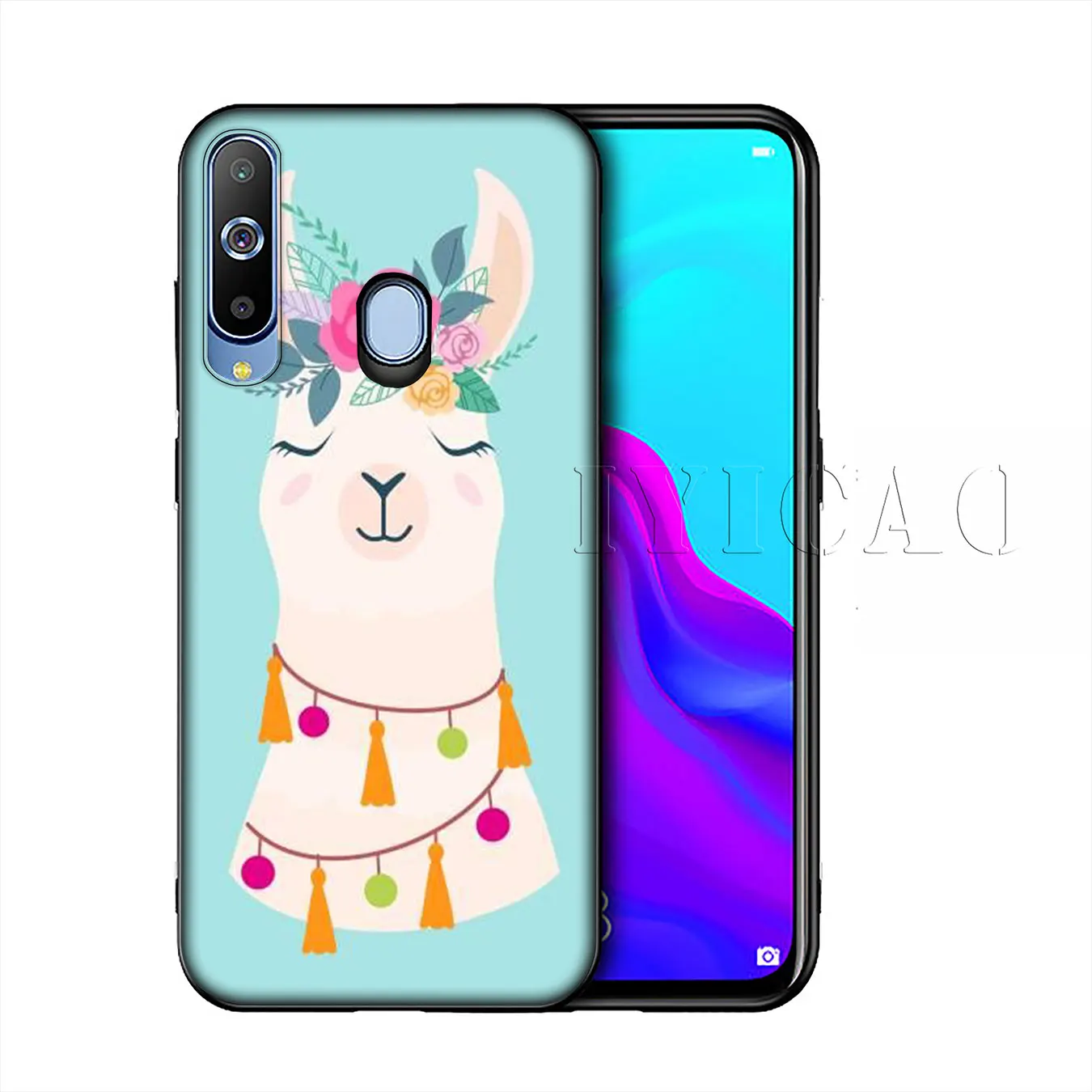 Мягкий силиконовый чехол IYICAO лама альпаки с животными для Samsung Galaxy A10 A30 A40 A50 A70 M10 M20