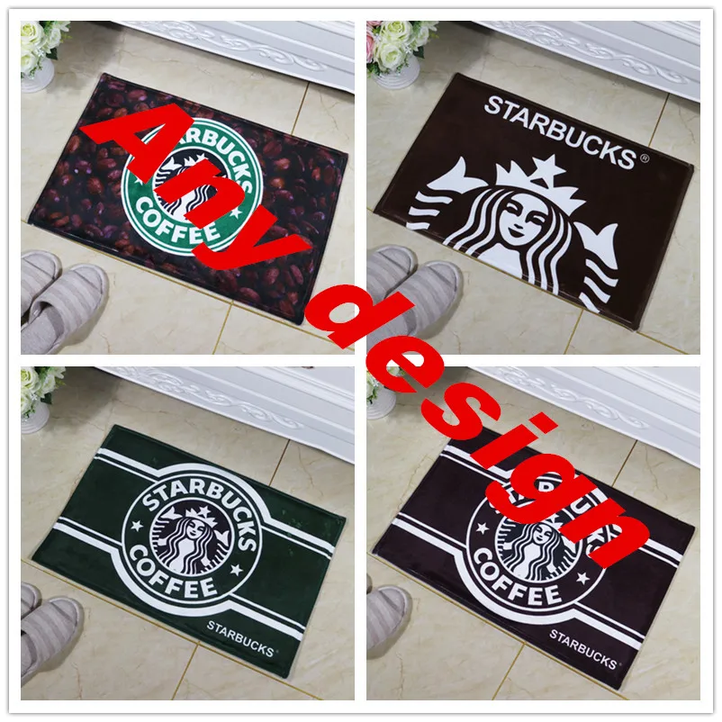 Новый качественный фланелевый коврик для ног с логотипом бренда фото-ковер