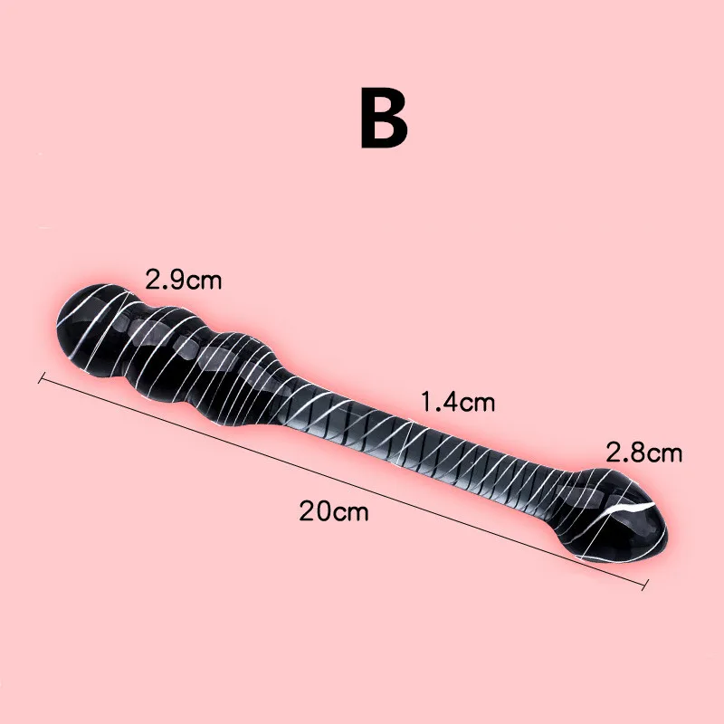 4 Style Black Long Glass Anal Plug Balls Buttplug Double Beads Toys Dildo Adult Ass Dilator Set | Красота и здоровье