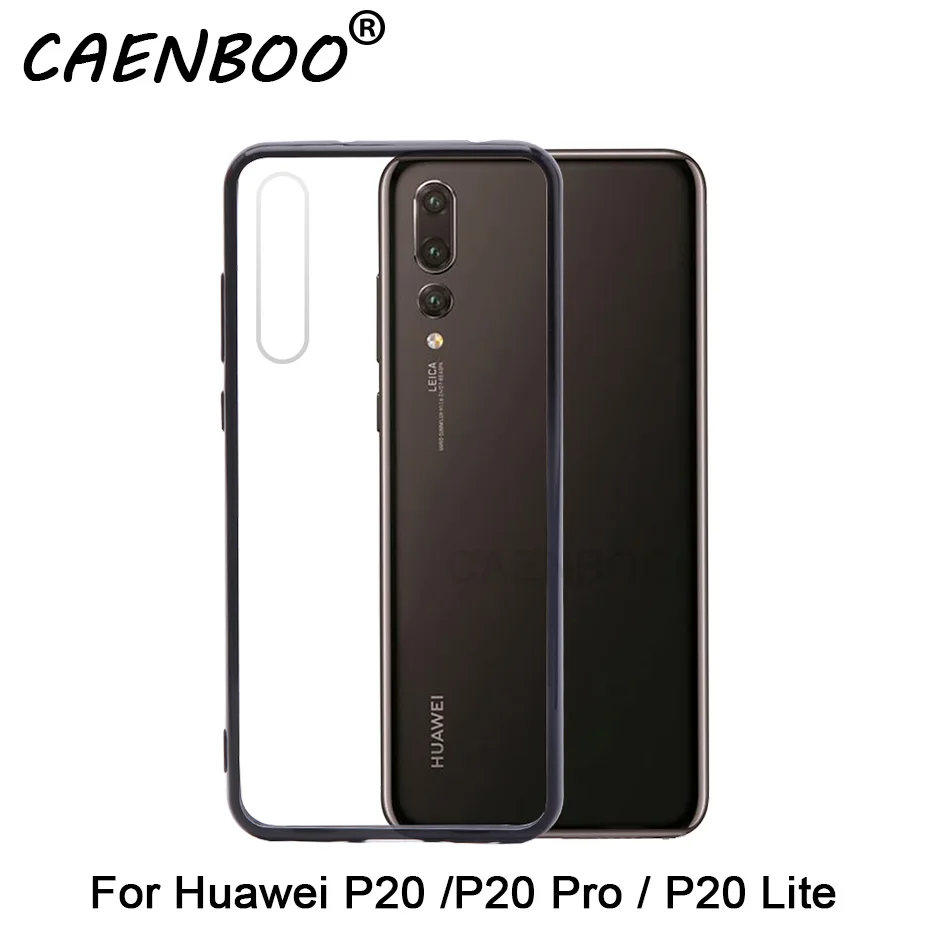 Чехол для телефона huawei P20 Pro мягкий силиконовый Простой черный ТПУ прозрачный