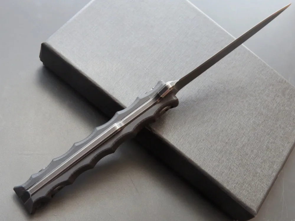 Прямой нож Eafengrow C1290 лезвие из стали D2 и камня для мытья поверхности охотничий