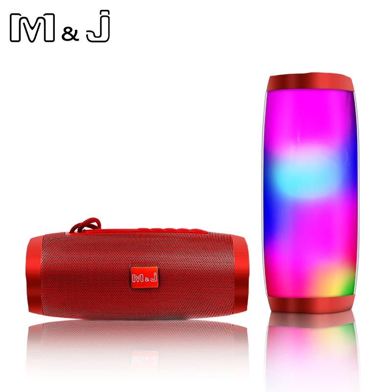 Портативный светодиодный Bluetooth Динамик M &amp J для улицы беспроводной музыкальный