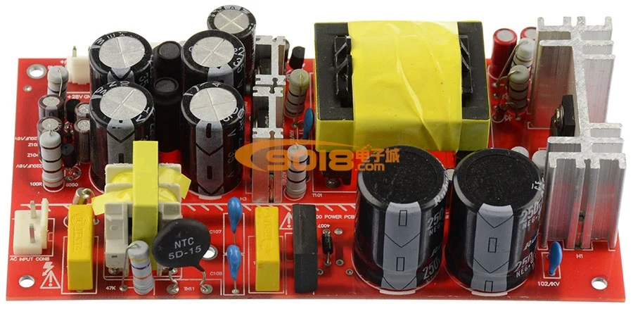 G 037 Dc25v/4a * 2 + dc15v/50ma 200w цифровой усилитель переключения Питание доска с 3 зубцами