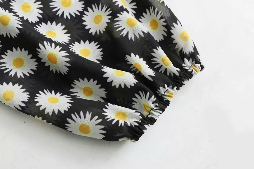 2019 za женские causa FORAL шифоновые рубашки с принтом свободные блузки Блуза женская