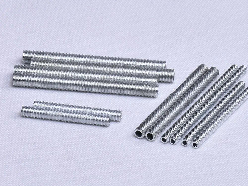 

M8 Lamp Screw Bolts Tooth Tube 8MM Diameter Zinc Alloy M8 Male Thread Tooth Tubes Lighting Accessories 60PCS/Lot Free Shipping