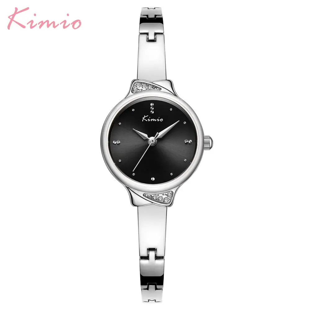 K6280S-GZ1WWH Бренд Kimio, модные женские часы, стальные роскошные женские часы, кварцевые наручные часы для девочек, водонепроницаемые, Relogio Feminino, подарочная коробка - Цвет: K6280S-GZ1WWH