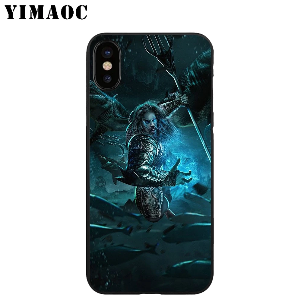 YIMAOC Aquaman Cool Sea Мягкий ТПУ Черный силиконовый чехол для iPhone X или 10 8 7 6 6S Plus 5 5S SE Xr Xs Max